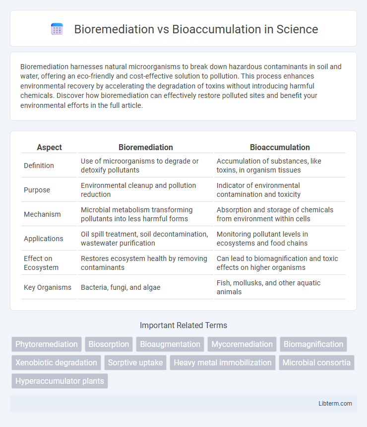 Bioaccumulation vs Bioremediation in Science - What is The Difference?