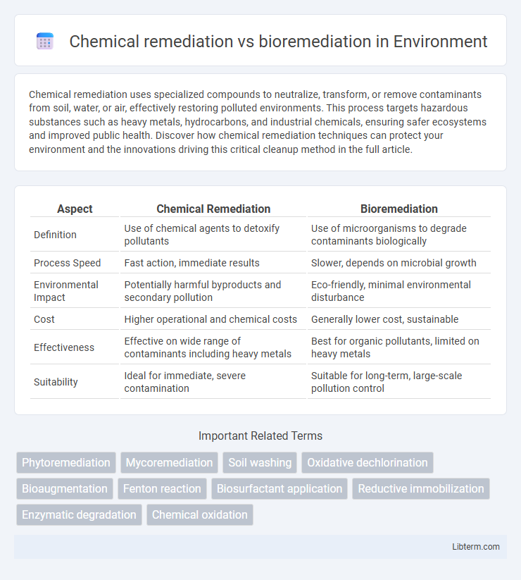 bioremediation vs Chemical remediation in Environment - What is The Difference?