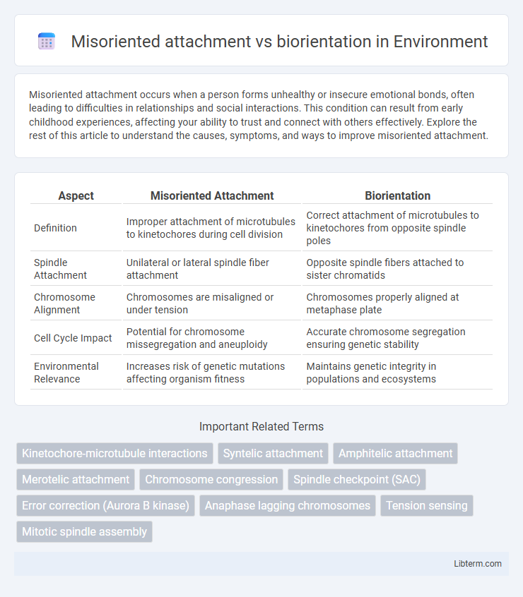 biorientation vs Misoriented attachment in Environment - What is The Difference?