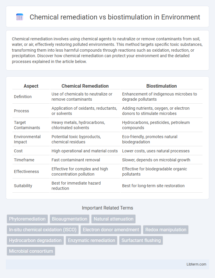biostimulation vs Chemical remediation in Environment - What is The Difference?