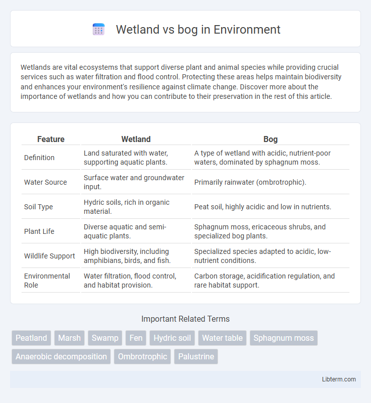 bog vs Wetland in Environment - What is The Difference?