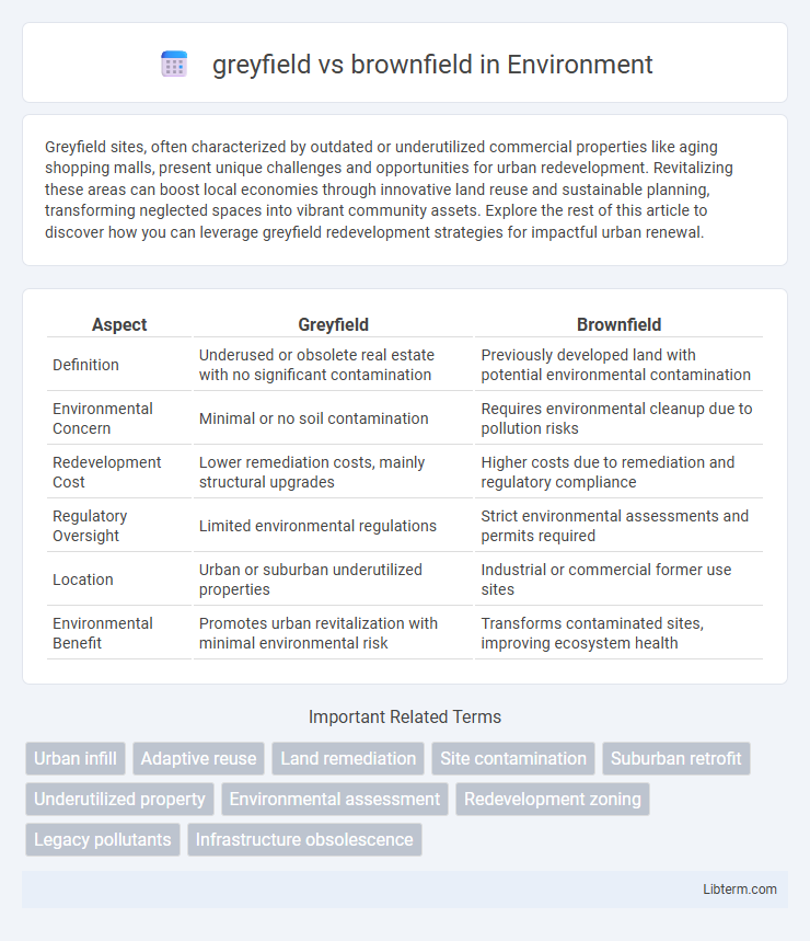 brownfield vs greyfield in Environment - What is The Difference?