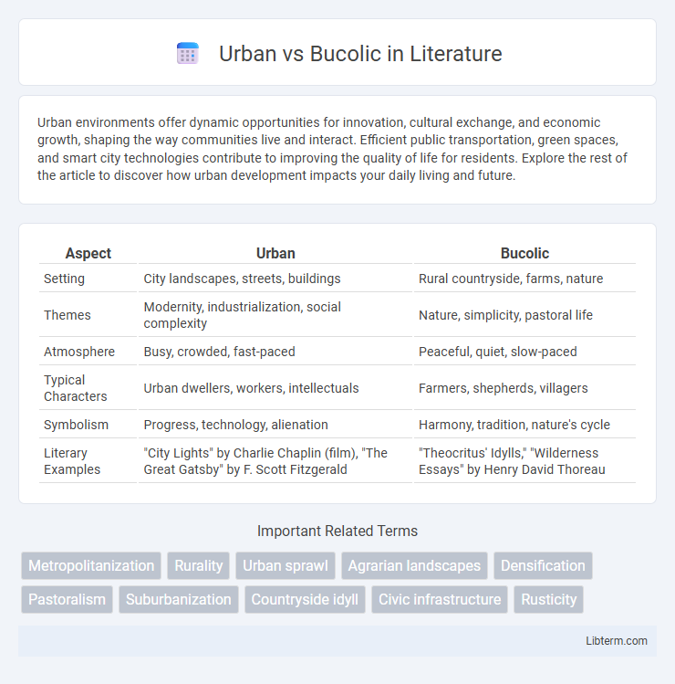 Bucolic vs Urban in Literature - What is The Difference?