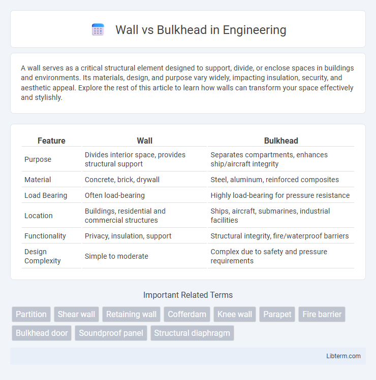 Bulkhead vs Wall in Engineering - What is The Difference?
