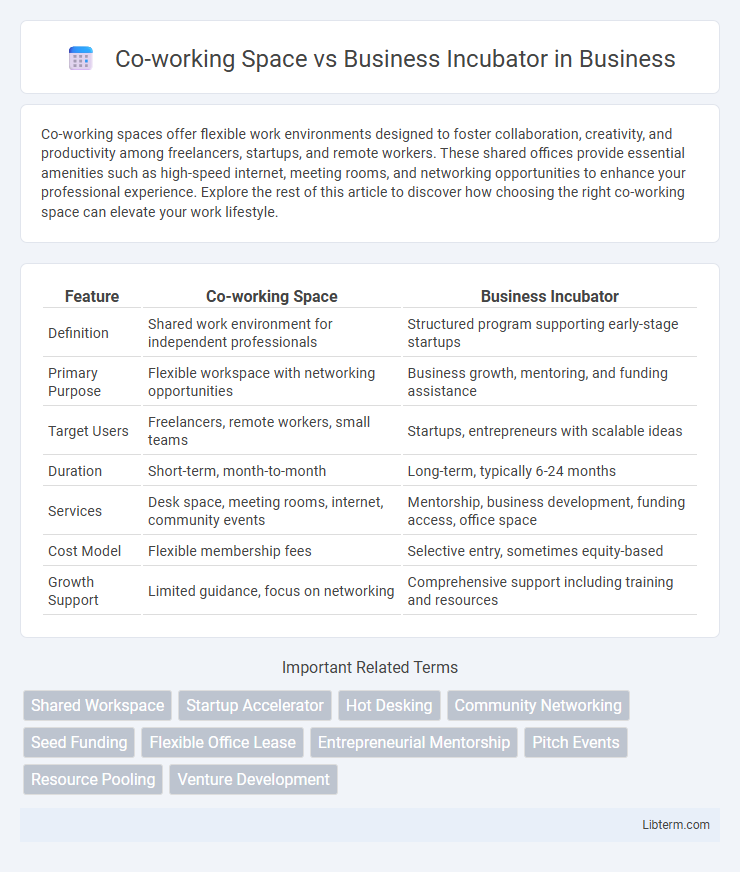 Business Incubator vs Co-working Space in Business - What is The Difference?