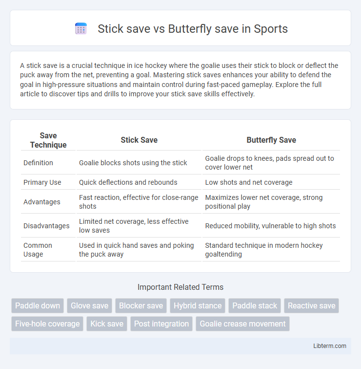 Butterfly save vs Stick save in Sports - What is The Difference?