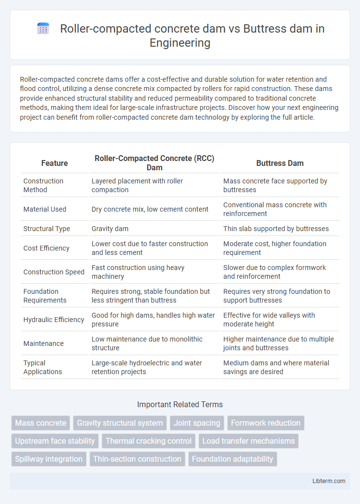 Buttress dam vs Roller-compacted concrete dam in Engineering - What is The Difference?