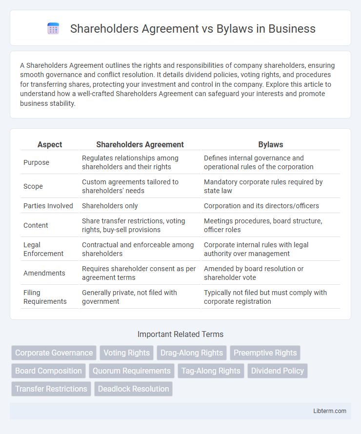 Bylaws vs Shareholders Agreement in Business - What is The Difference?