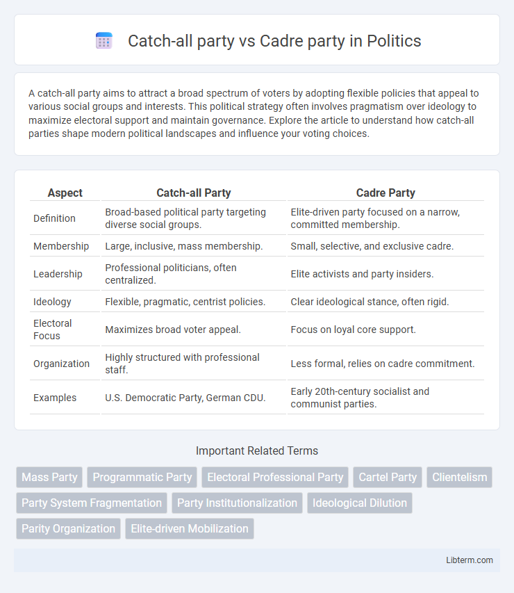 Cadre party vs Catch-all party in Politics - What is The Difference?