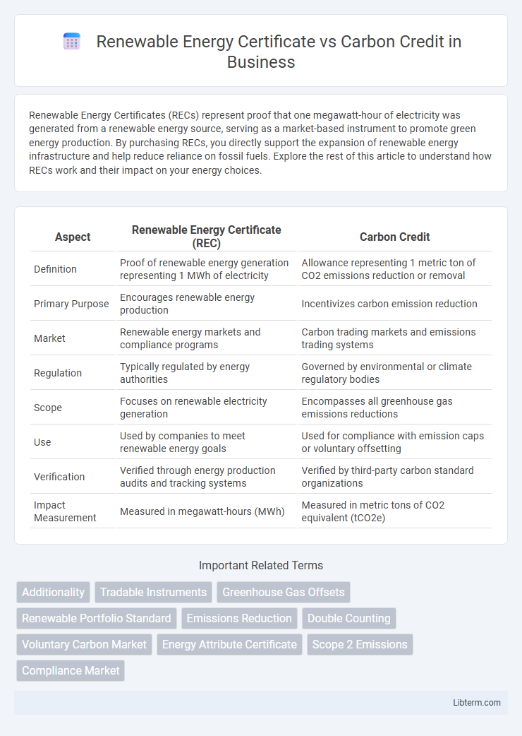 Carbon Credit vs Renewable Energy Certificate in Business - What is The Difference?
