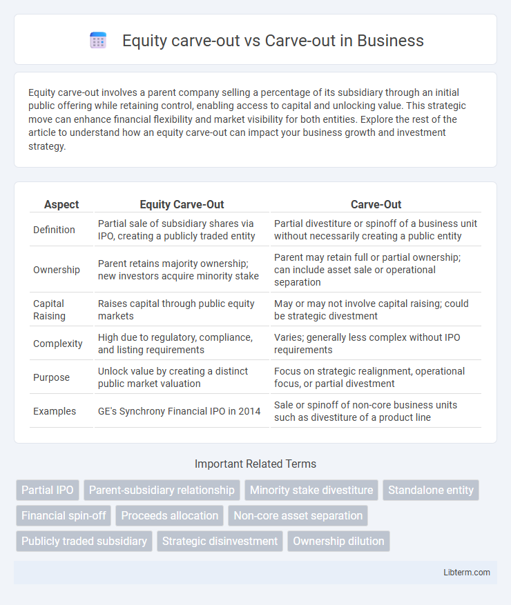Carve-out vs Equity carve-out in Business - What is The Difference?