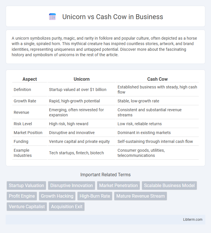 Cash Cow vs Unicorn in Business - What is The Difference?