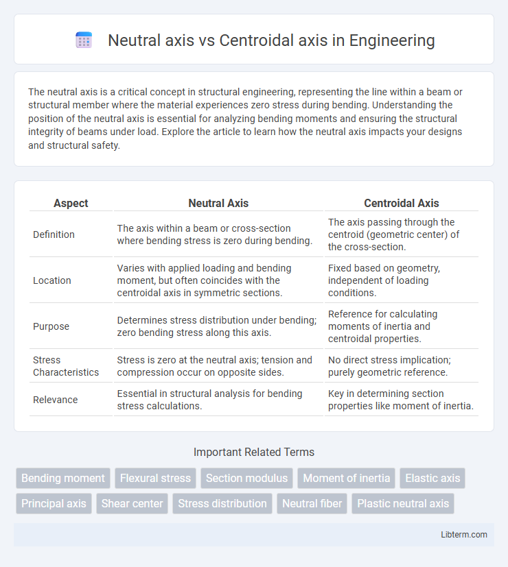 Centroidal axis vs Neutral axis in Engineering - What is The Difference?