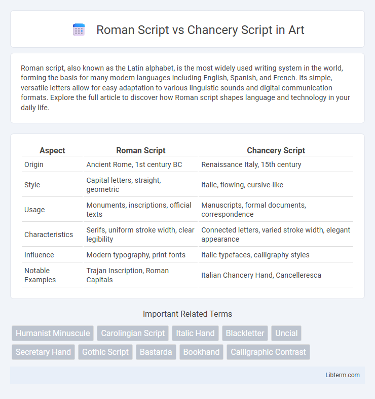 Chancery Script vs Roman Script in Art - What is The Difference?