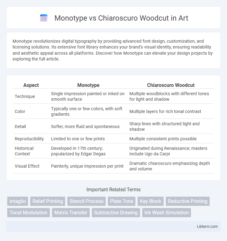 Chiaroscuro Woodcut vs Monotype in Art - What is The Difference?