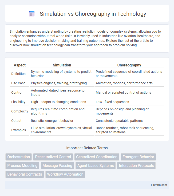 Choreography vs Simulation in Technology - What is The Difference?