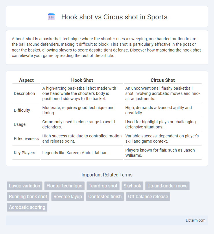Circus shot vs Hook shot in Sports - What is The Difference?