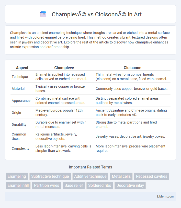 Cloisonné vs Champlevé in Art - What is The Difference?