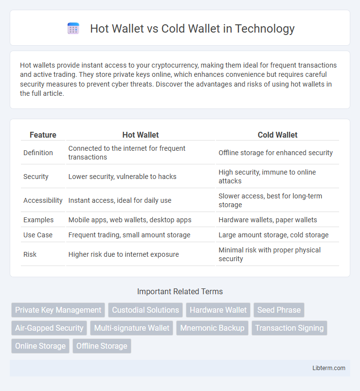 Cold Wallet vs Hot Wallet in Technology - What is The Difference?