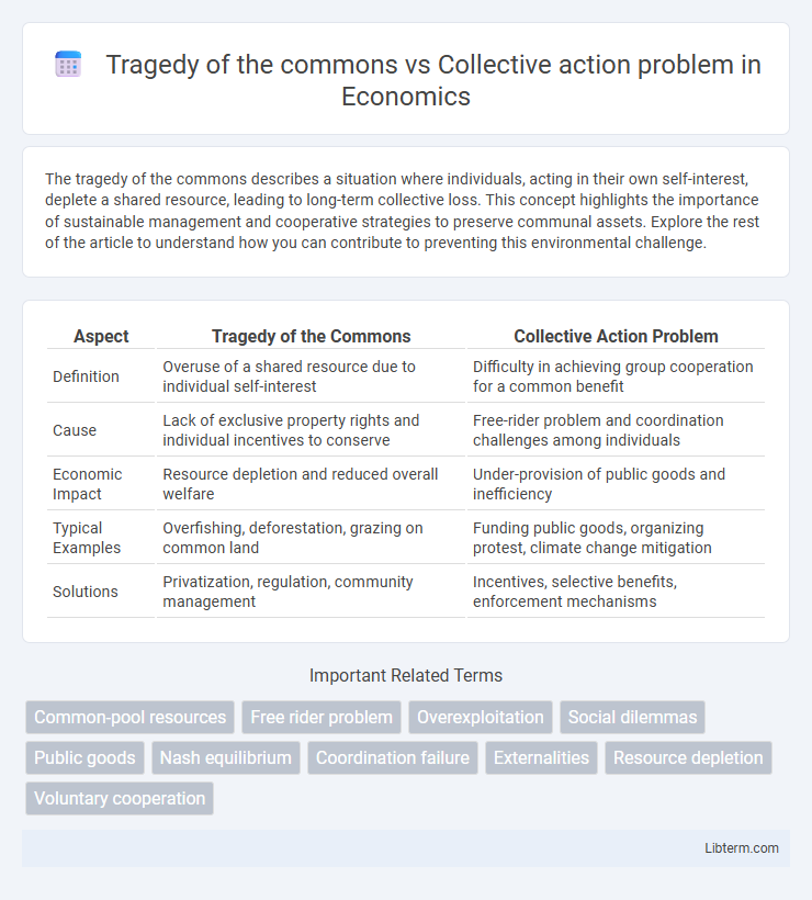 Collective action problem vs Tragedy of the commons in Economics - What is The Difference?