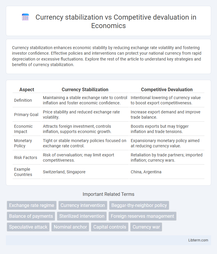 Competitive devaluation vs Currency stabilization in Economics - What is The Difference?