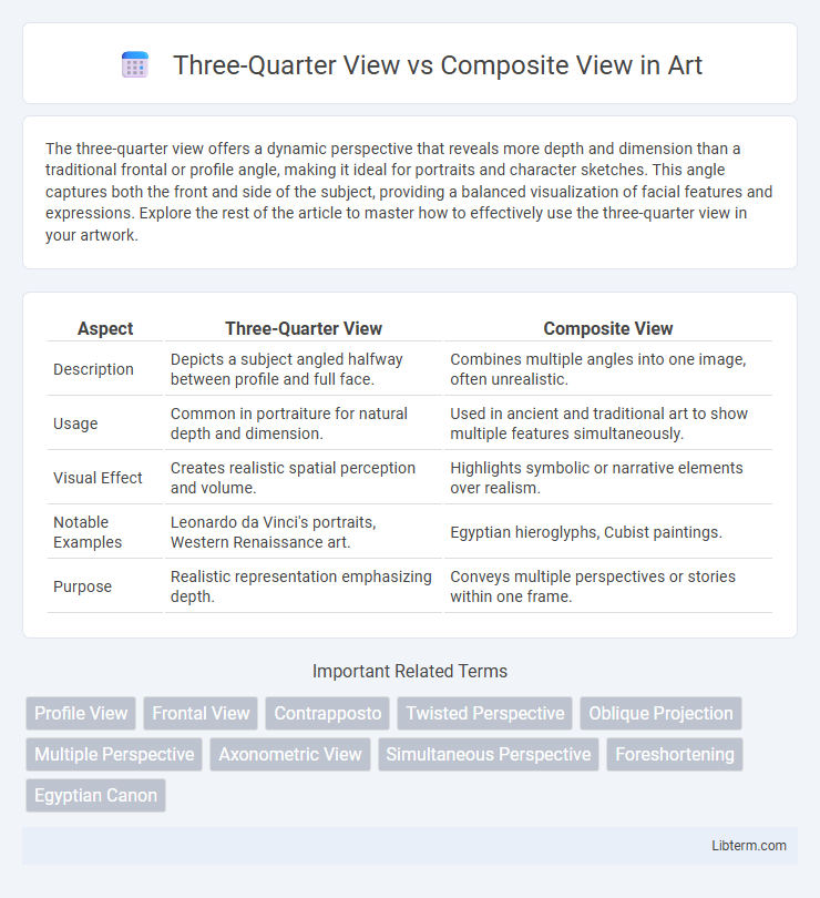 Composite View vs Three-Quarter View in Art - What is The Difference?