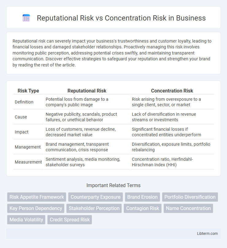 Concentration Risk vs Reputational Risk in Business - What is The Difference?