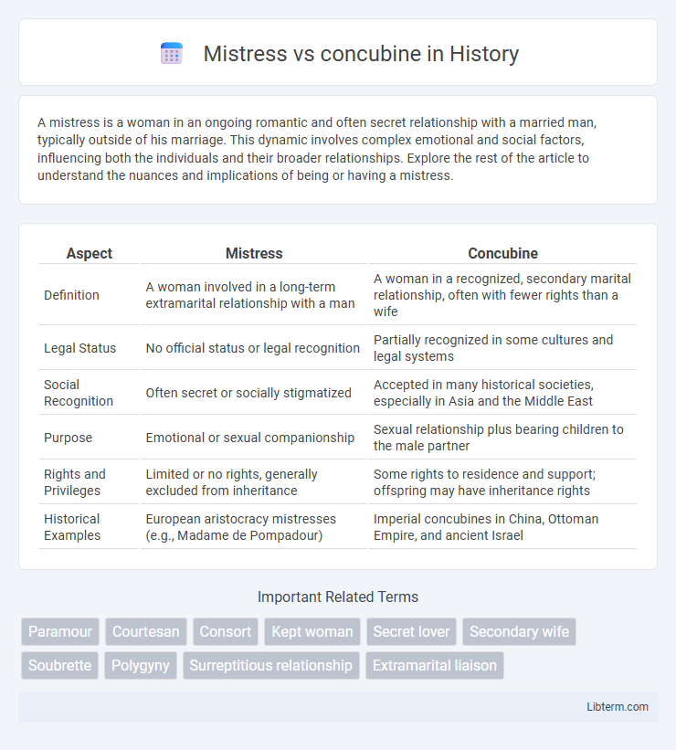 concubine vs Mistress in History - What is The Difference?