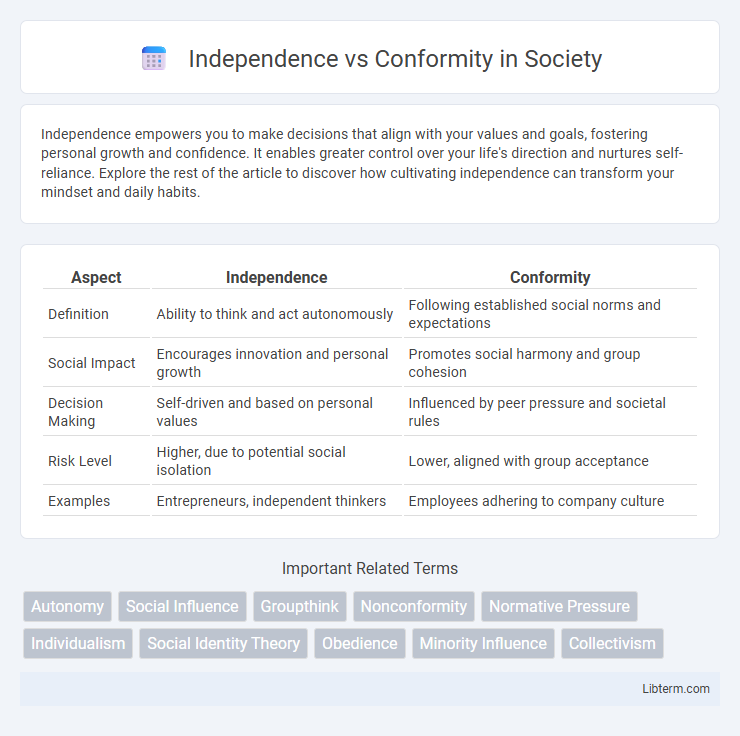 Conformity vs Independence in Society - What is The Difference?