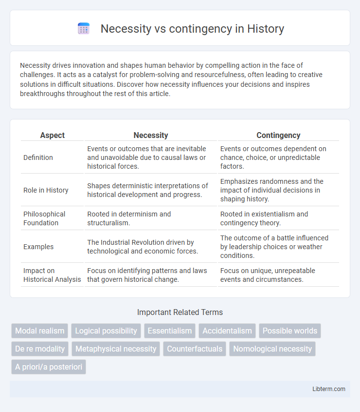 contingency vs Necessity in History - What is The Difference?