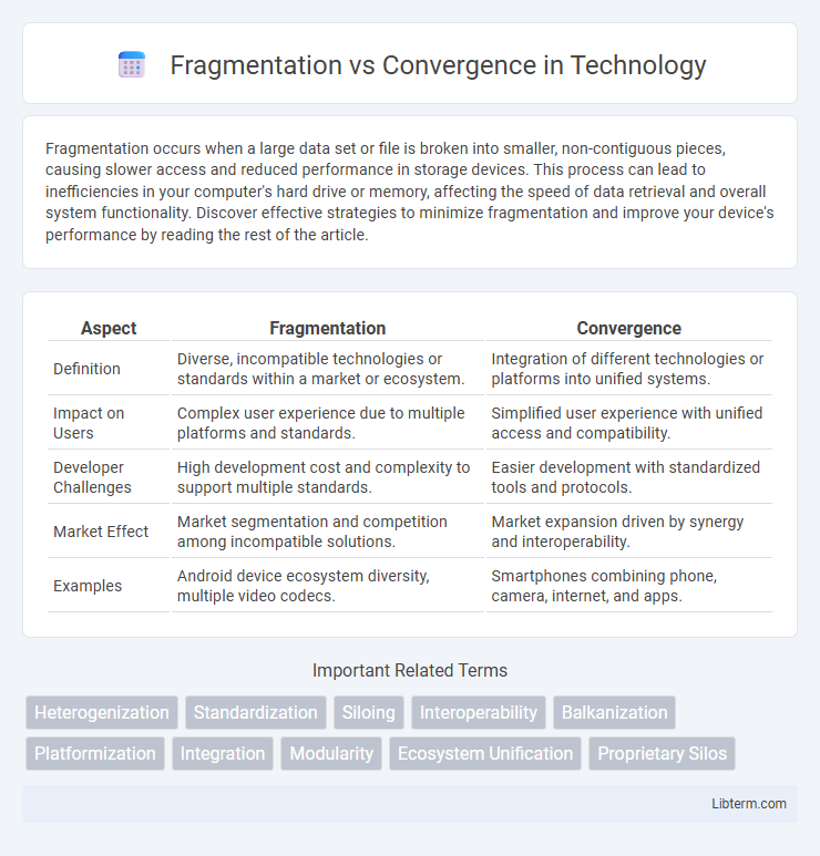 Convergence vs Fragmentation in Technology - What is The Difference?