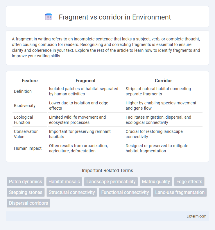 corridor vs Fragment in Environment - What is The Difference?