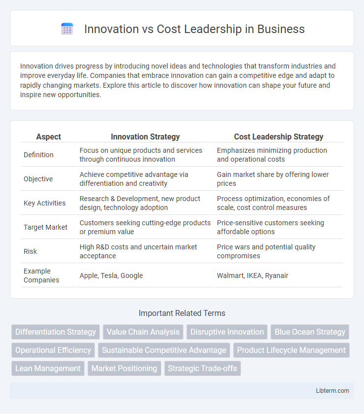 Cost Leadership vs Innovation in Business - What is The Difference?