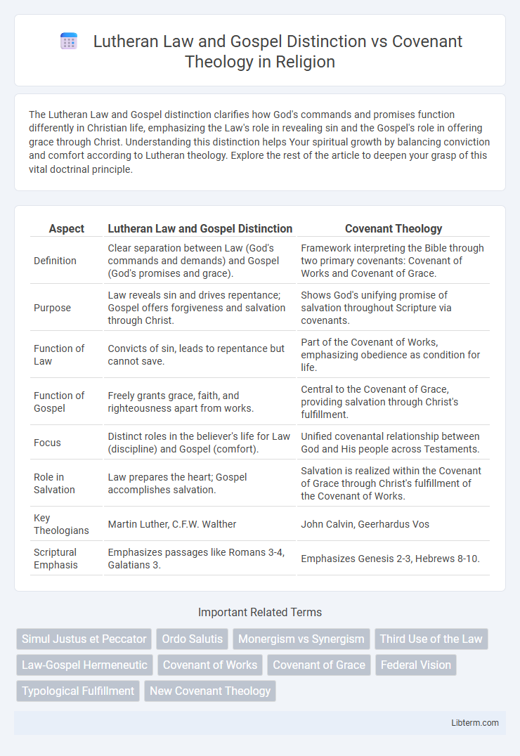 Covenant Theology vs Lutheran Law and Gospel Distinction in Religion - What is The Difference?