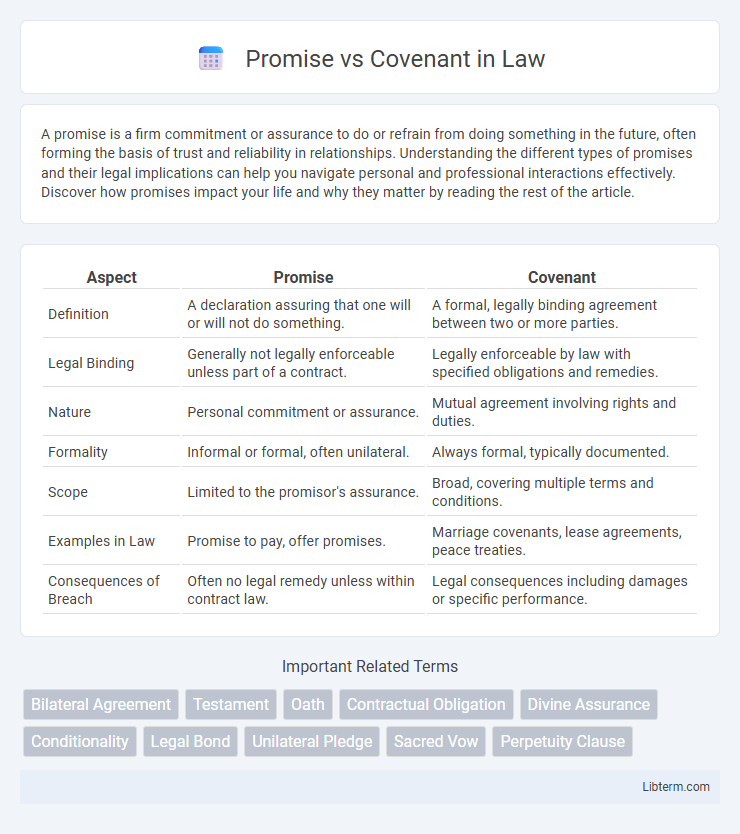 Covenant vs Promise in Law - What is The Difference?