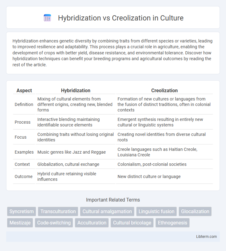 Creolization vs Hybridization in Culture - What is The Difference?