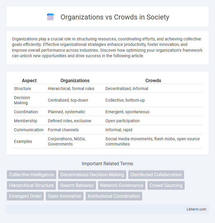 Crowds vs Organizations in Society - What is The Difference?