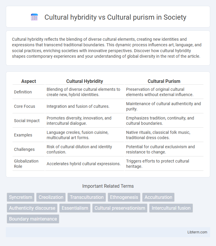 Cultural purism vs Cultural hybridity in Society - What is The Difference?