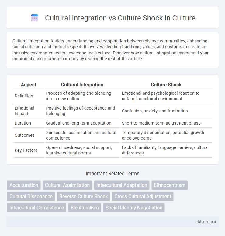 Culture Shock vs Cultural Integration in Culture - What is The Difference?