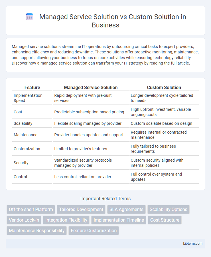 Custom Solution vs Managed Service Solution in Business - What is The Difference?
