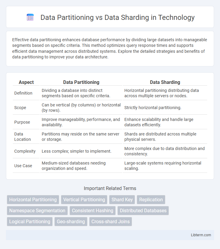 Data Sharding vs Data Partitioning in Technology - What is The Difference?