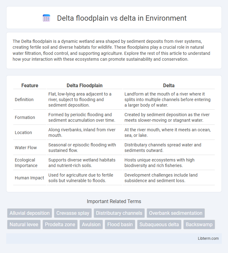 delta vs Delta floodplain in Environment - What is The Difference?