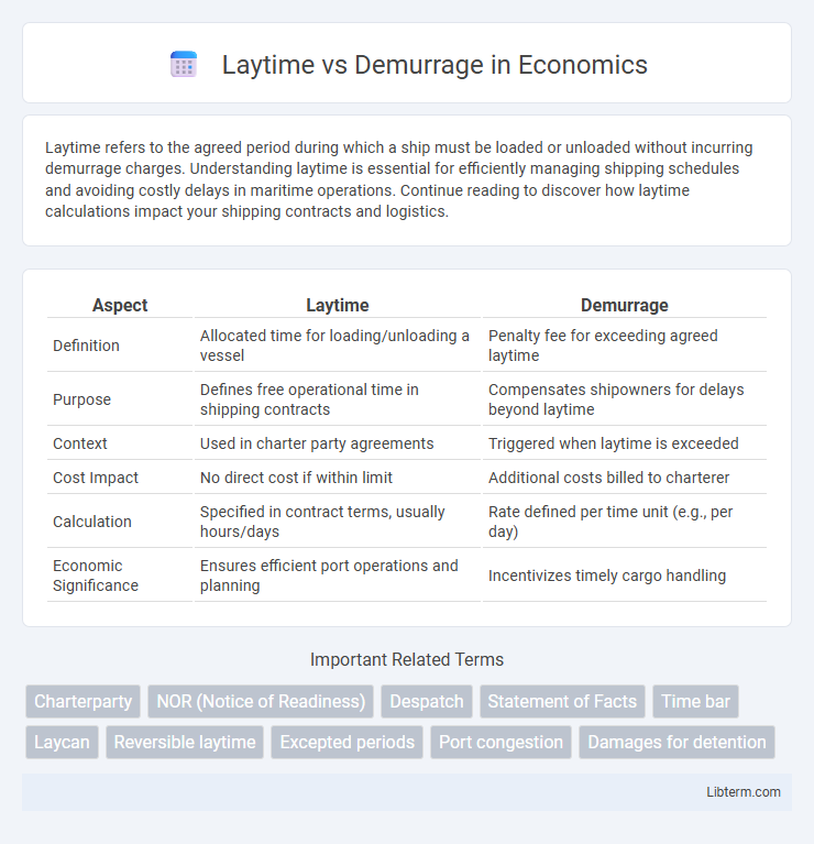 Demurrage vs Laytime in Economics - What is The Difference?