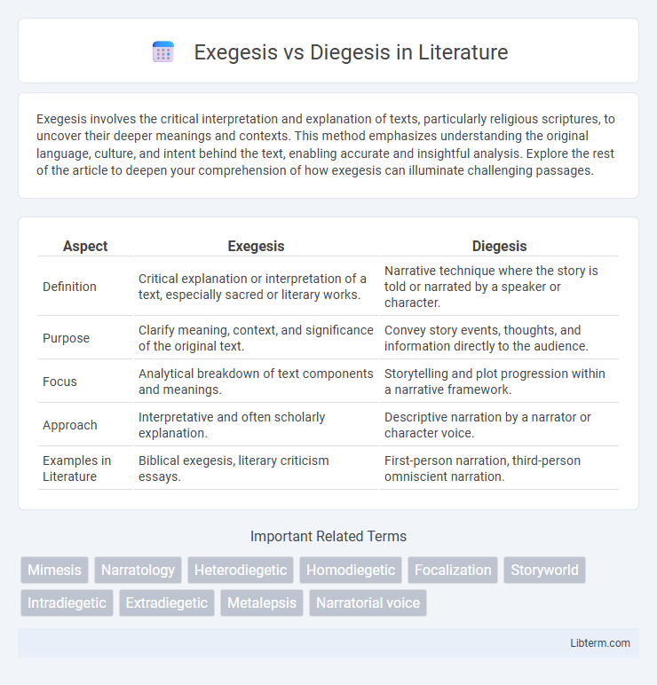 Diegesis vs Exegesis in Literature - What is The Difference?