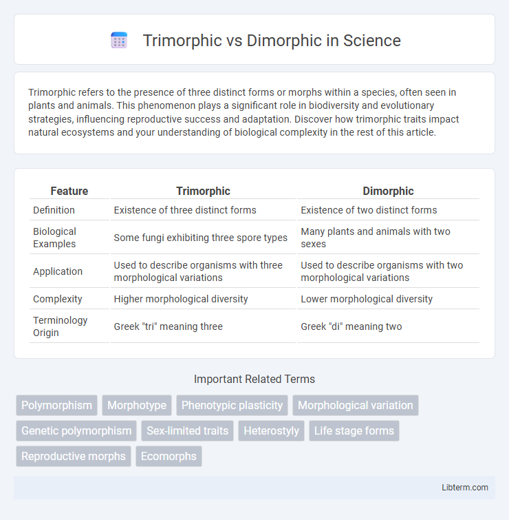 Dimorphic vs Trimorphic in Science - What is The Difference?