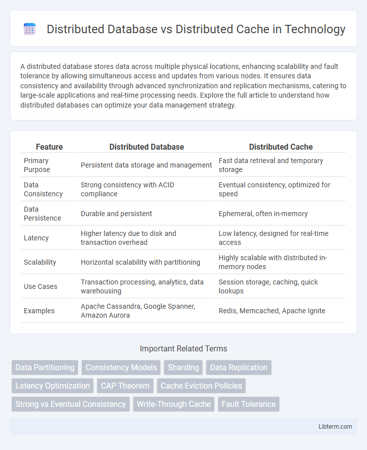 Distributed Cache vs Distributed Database in Technology - What is The Difference?