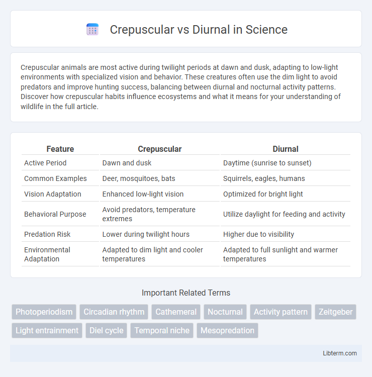 Diurnal vs Crepuscular in Science - What is The Difference?