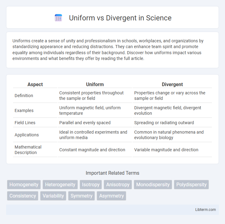 Divergent vs Uniform in Science - What is The Difference?