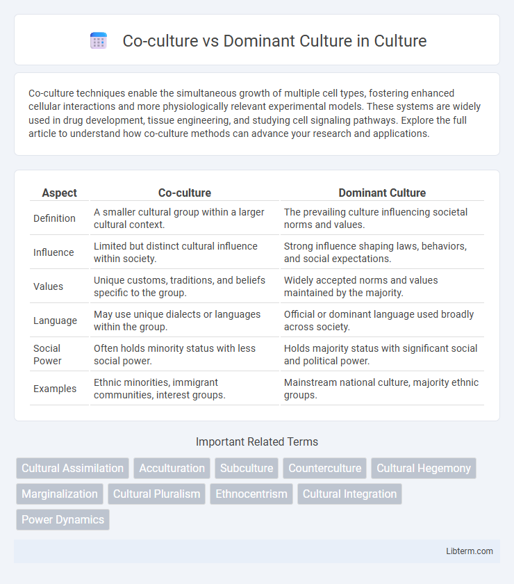 Dominant Culture vs Co-culture in Culture - What is The Difference?