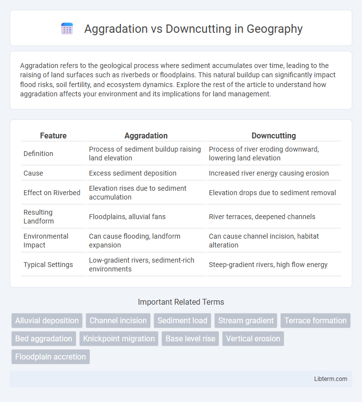 Downcutting vs Aggradation in Geography - What is The Difference?